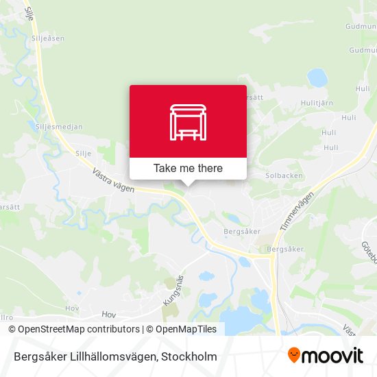 Bergsåker Lillhällomsvägen map
