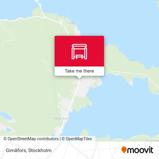Gimåfors map