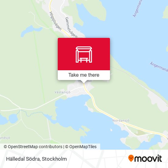 Hälledal Södra map