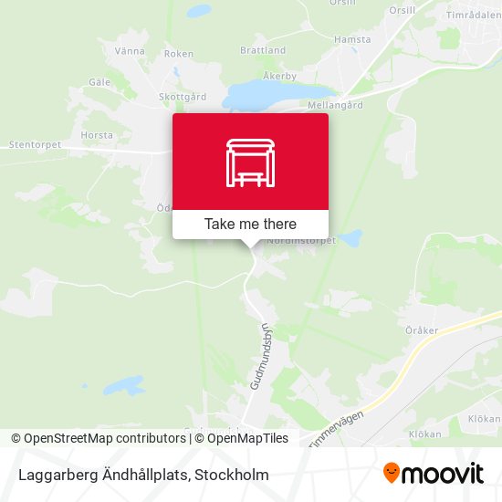 Laggarberg Ändhållplats map