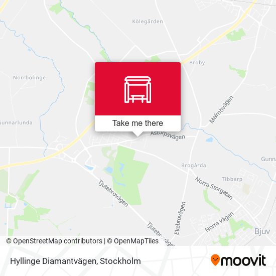 Hyllinge Diamantvägen map