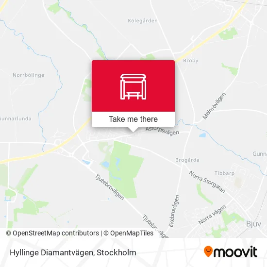 Hyllinge Diamantvägen map