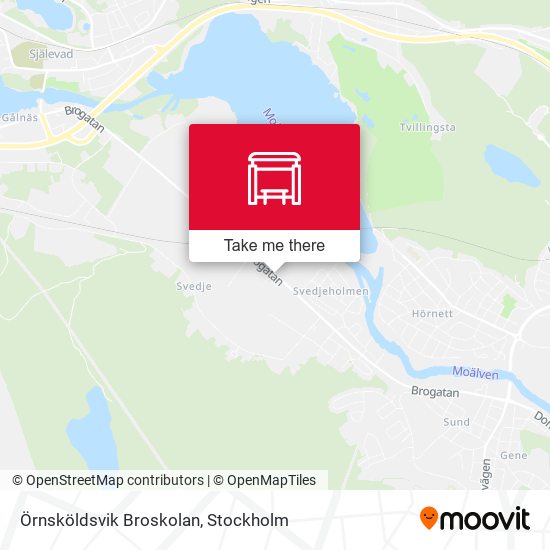 Örnsköldsvik Broskolan map