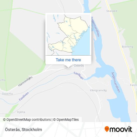 Österås map