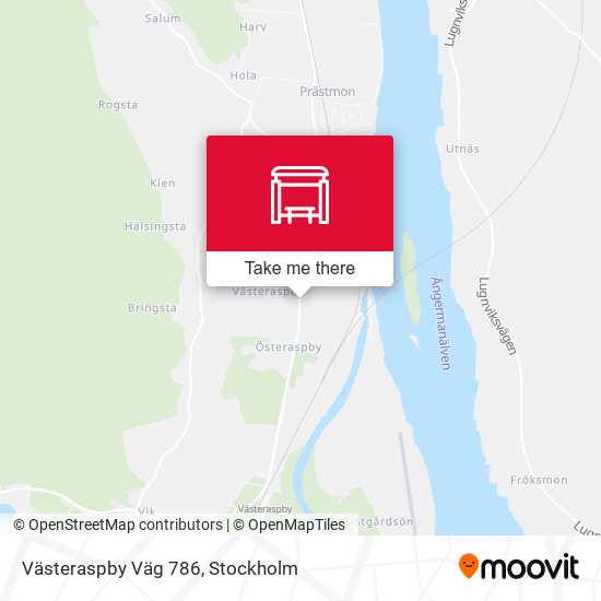 Västeraspby Väg 786 map