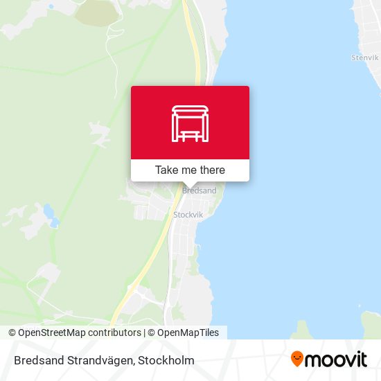 Bredsand Strandvägen map