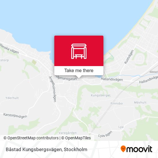 Båstad Kungsbergsvägen map