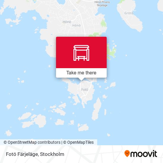 Fotö Färjeläge map