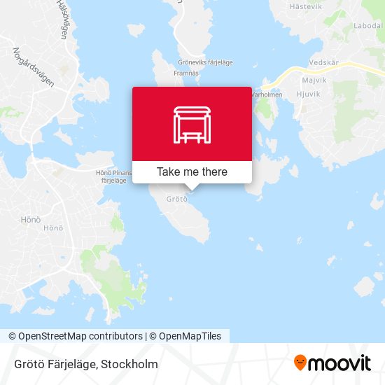 Grötö Färjeläge map