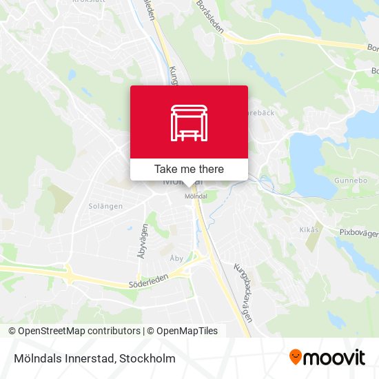 Mölndals Innerstad map