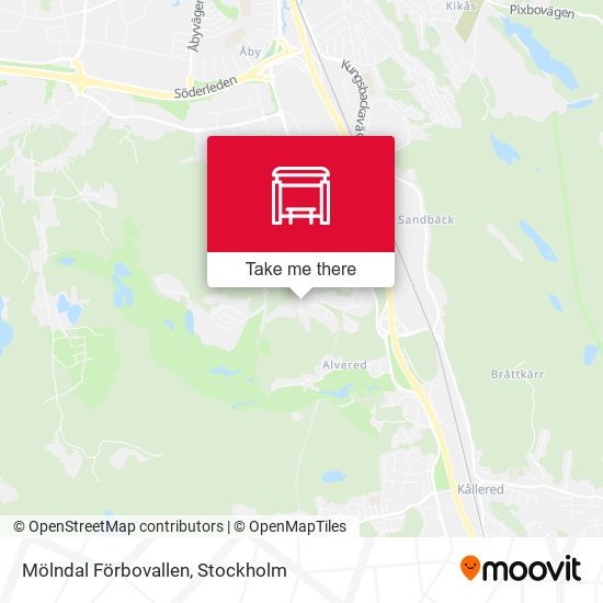 Mölndal Förbovallen map
