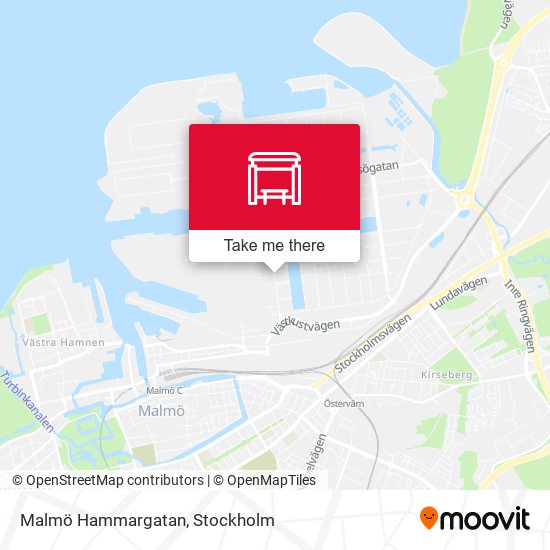 Malmö Hammargatan map