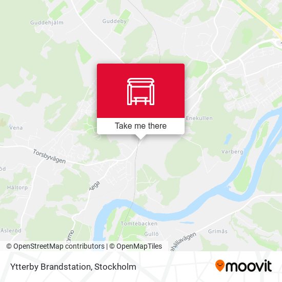 Ytterby Brandstation map