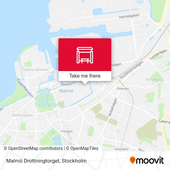 Malmö Drottningtorget map