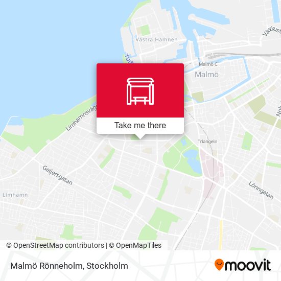 Malmö Rönneholm map