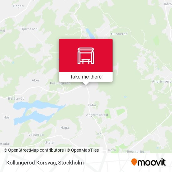 Kollungeröd Korsväg map