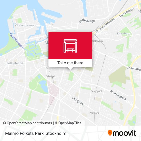 Malmö Folkets Park map