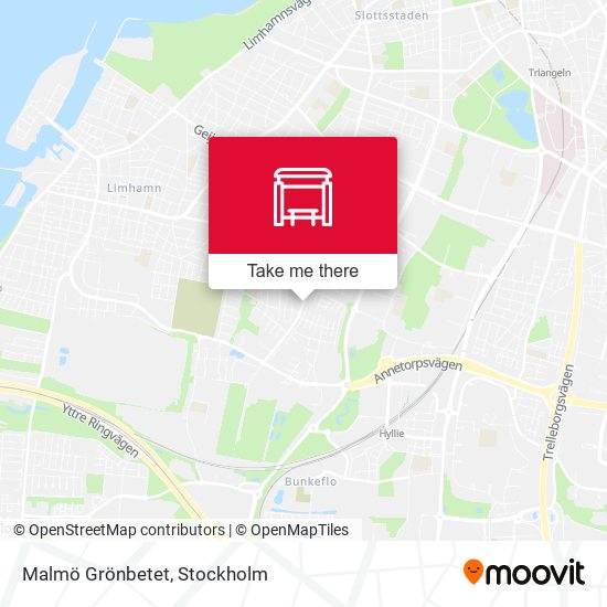 Malmö Grönbetet map