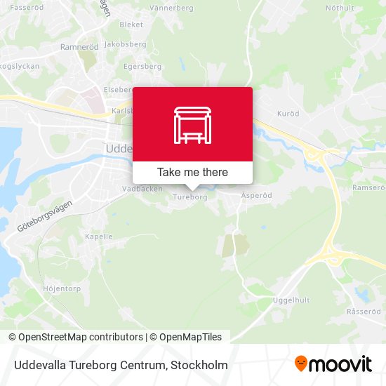 Uddevalla Tureborg Centrum map