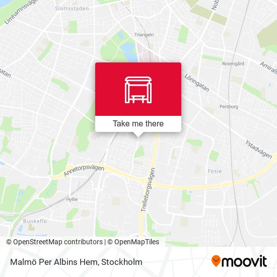 Malmö Per Albins Hem map