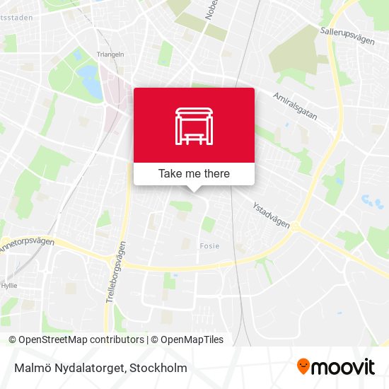 Malmö Nydalatorget map