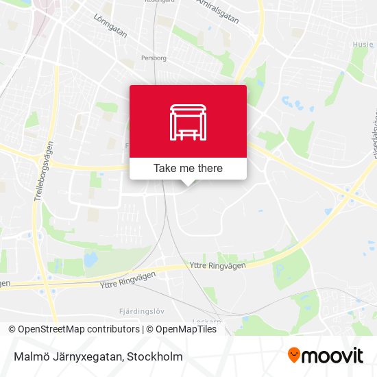 Malmö Järnyxegatan map