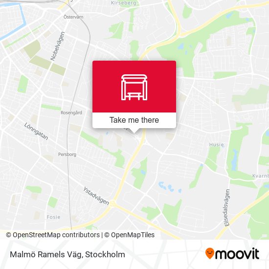 Malmö Ramels Väg map