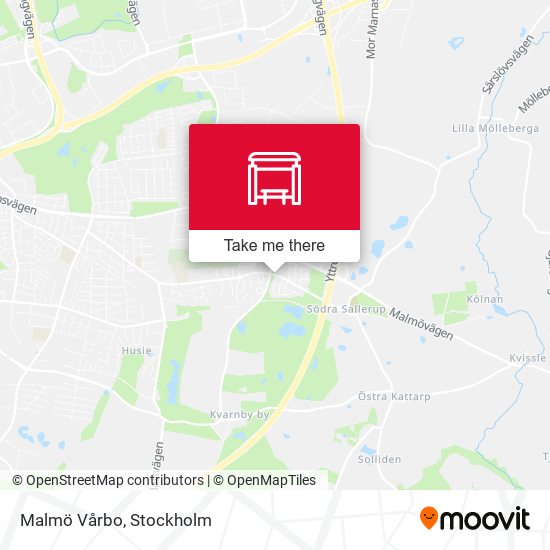Malmö Vårbo map