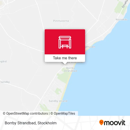 Borrby Strandbad map