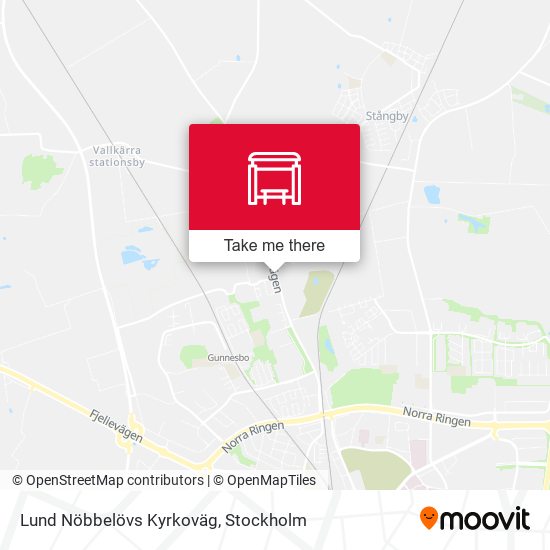 Lund Nöbbelövs Kyrkoväg map