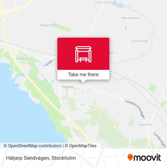 Häljarp Sandvägen map