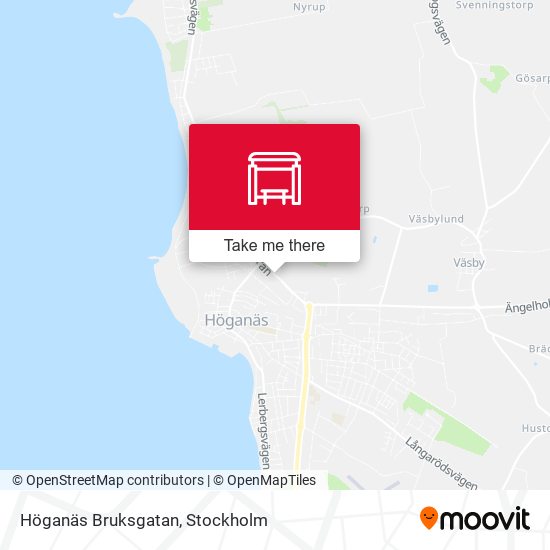 Höganäs Bruksgatan map