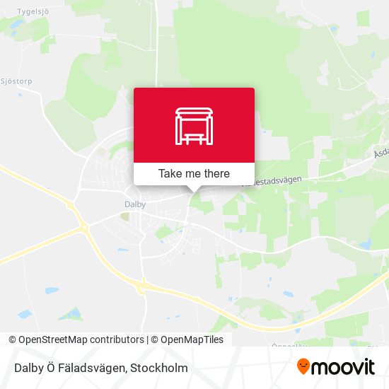 Dalby Ö Fäladsvägen map