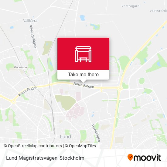Lund Magistratsvägen map