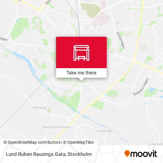 Lund Ruben Rausings Gata map