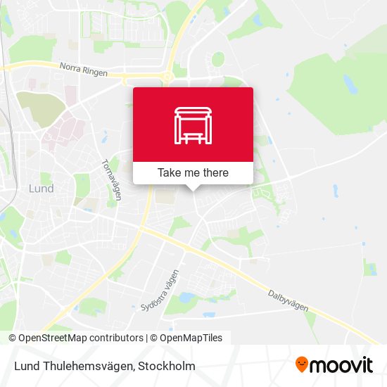 Lund Thulehemsvägen map