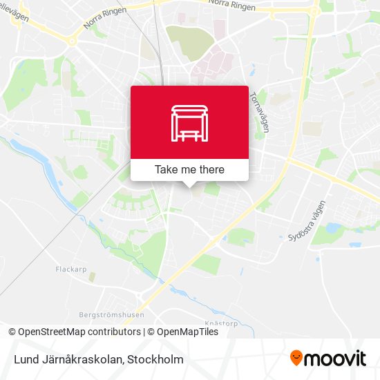 Lund Järnåkraskolan map