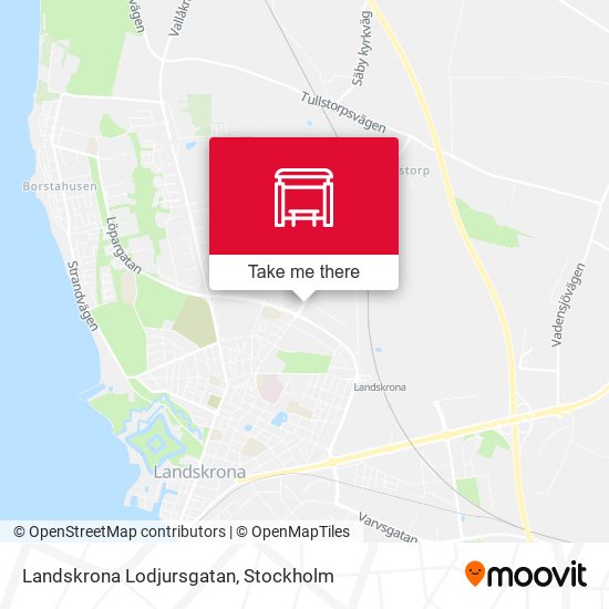 Landskrona Lodjursgatan map