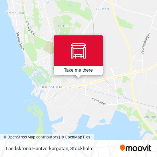 Landskrona Hantverkargatan map