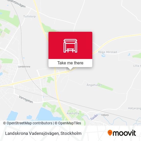 Landskrona Vadensjövägen map