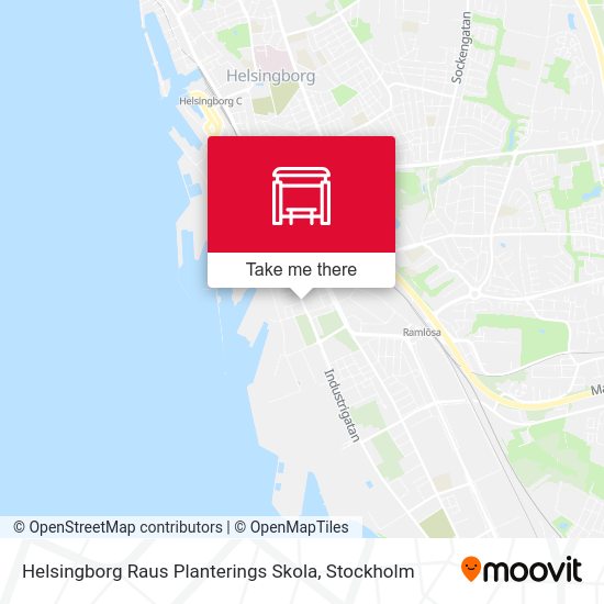 Helsingborg Raus Planterings Skola map