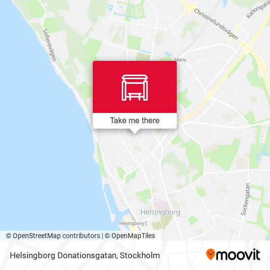 Helsingborg Donationsgatan map
