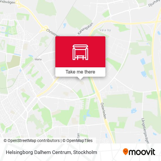 Helsingborg Dalhem Centrum map