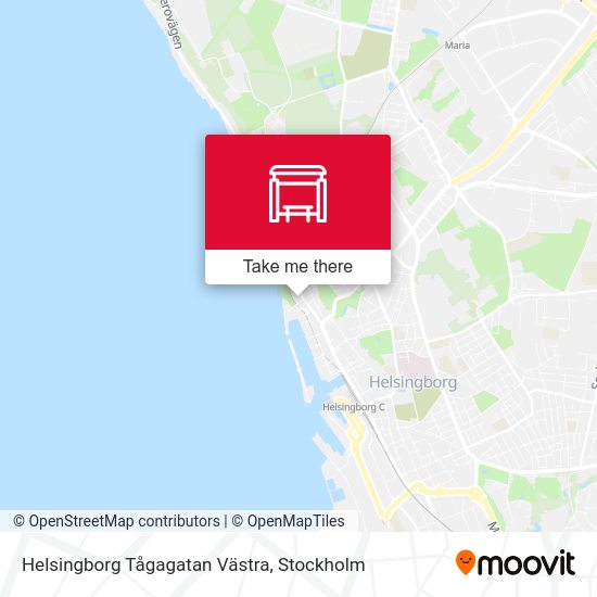 Helsingborg Tågagatan Västra map