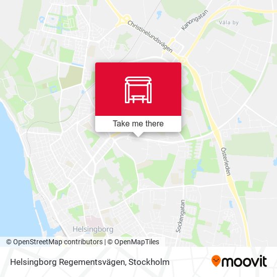 Helsingborg Regementsvägen map
