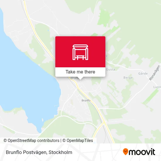 Brunflo Postvägen map