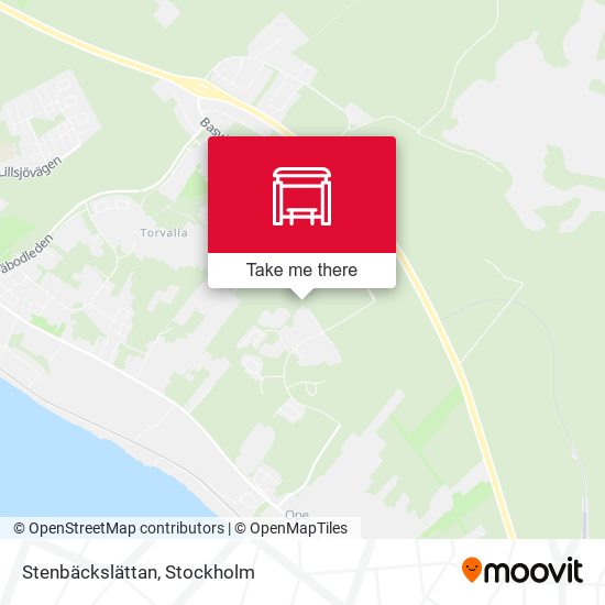 Stenbäckslättan map