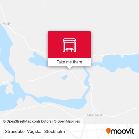 Strandåker Vägskäl map