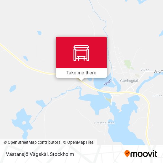 Västansjö Vägskäl map