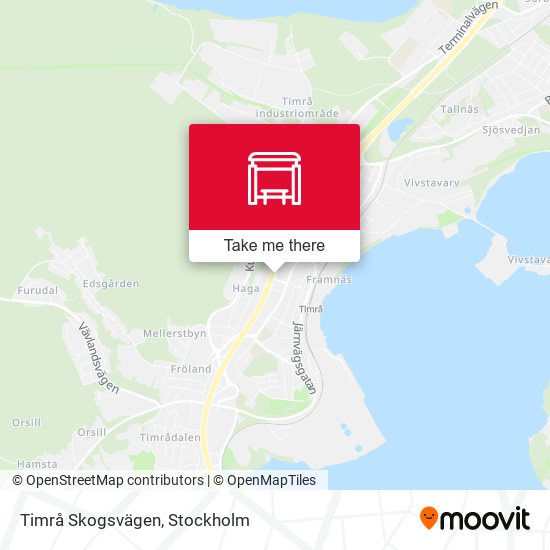Timrå Skogsvägen map